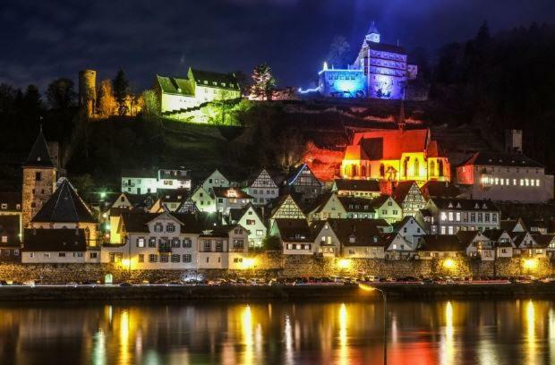Natur Und Neckarblick Bei Heidelberg Hirschhorn Luaran gambar